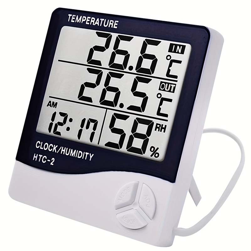 Weather Station Indoor - 液晶デジタル温度計湿度計屋内部屋電子温度湿度計センサーゲージ家庭用気象観測所