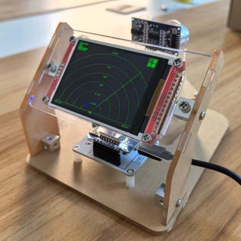 Science Project Toys Making - Arduino / STM32用超音波レーダースキャニングモジュール、学生科学DIYクリエイティブトイ、STEM手作りプロジェクト用