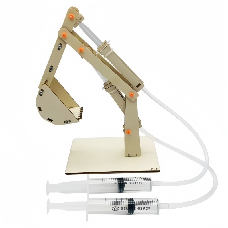 Science Diy Model - DIY 油圧ショベルモデル子供テクノロジー科学おもちゃ実験ツールキット子供のための教材物理学教育