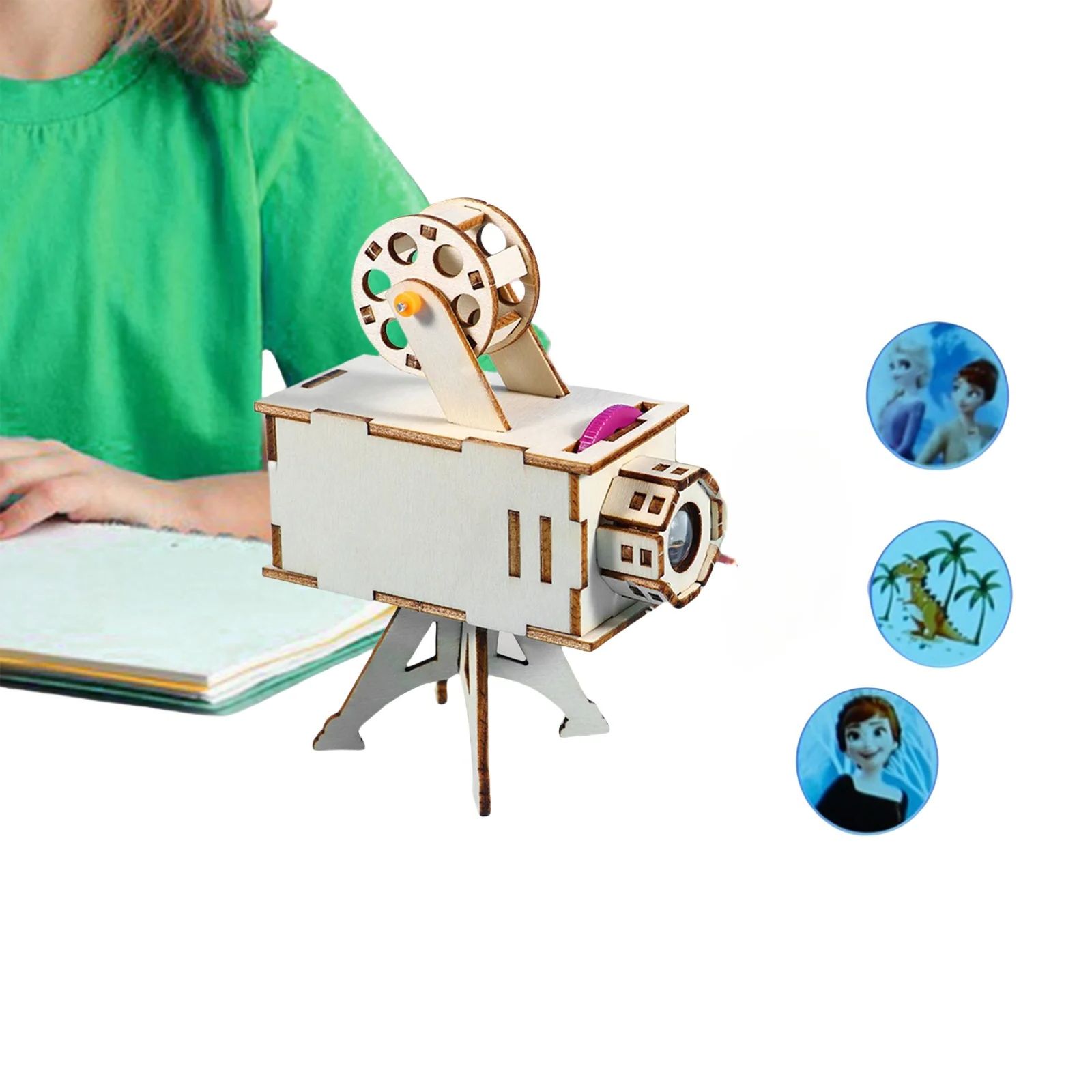 Science Diy Model - DIY 木製科学プロジェクトモデルキット科学実験おもちゃ早期学習おもちゃ子供のためのギフト誕生日プロジェクター