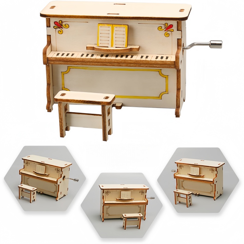 Science Diy Model - DIY 手回し式子供用ピアノ教育科学実験モデル手組み立ておもちゃ子供のための創造的な学習ギフト