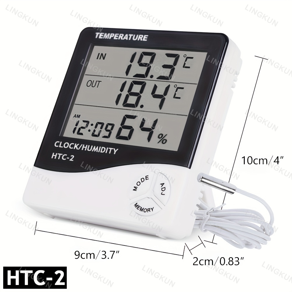 液晶デジタル温度計湿度計屋内部屋電子温度湿度計センサーゲージ - Weather Station Indoor のレビューと価格