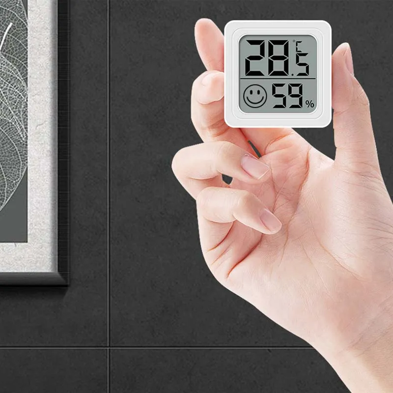 ミニ液晶デジタル温度計湿度計室内温度湿度計センサーゲージ気象 - Weather Station Indoor のレビューと価格