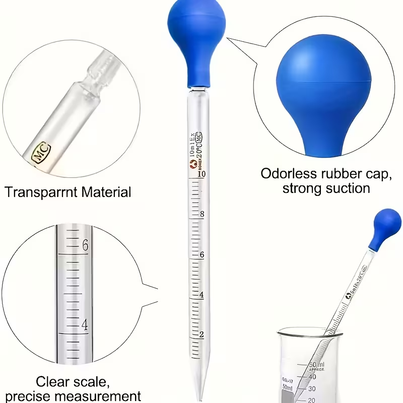 液体の移動や科学実験に適したガラス製スポイト実験セット。 - Science Experiment のレビューと価格