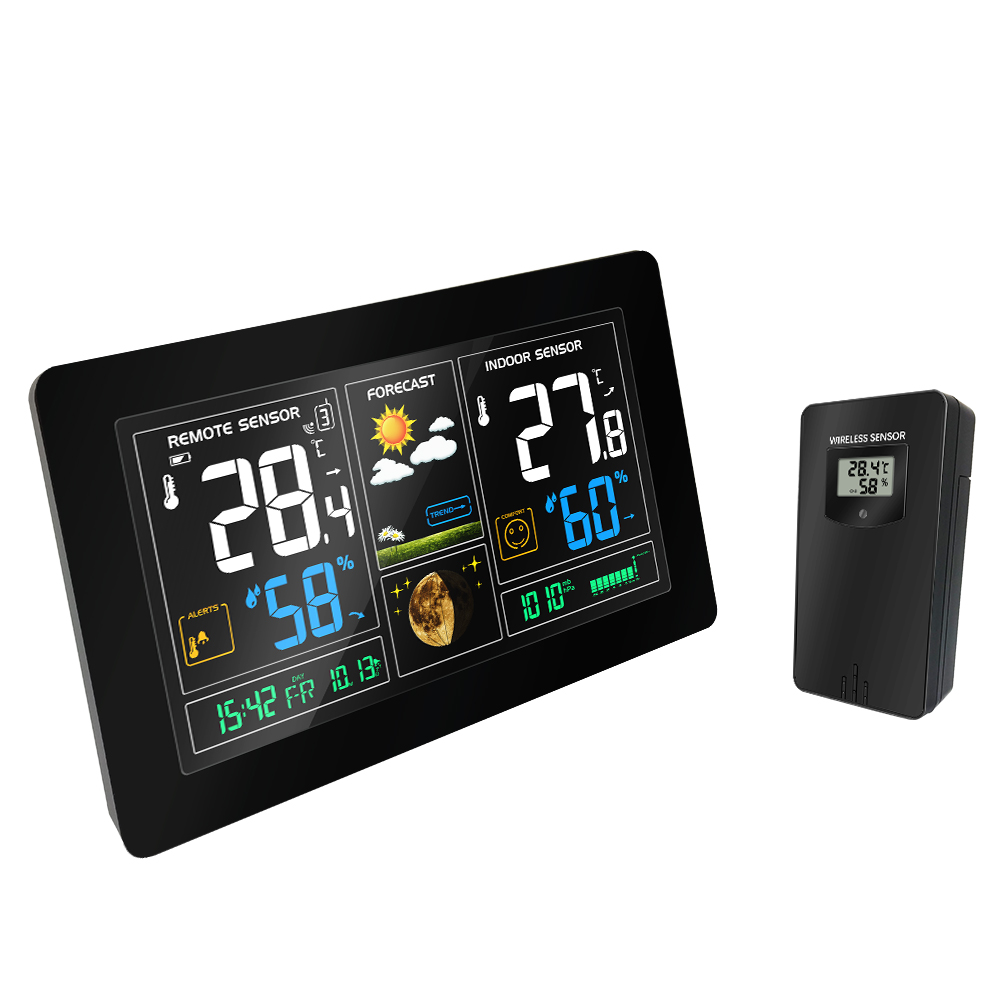 3378 プラグ式デジタル気象観測ステーション 予報 天気  - Weather Station Indoor のレビューと価格