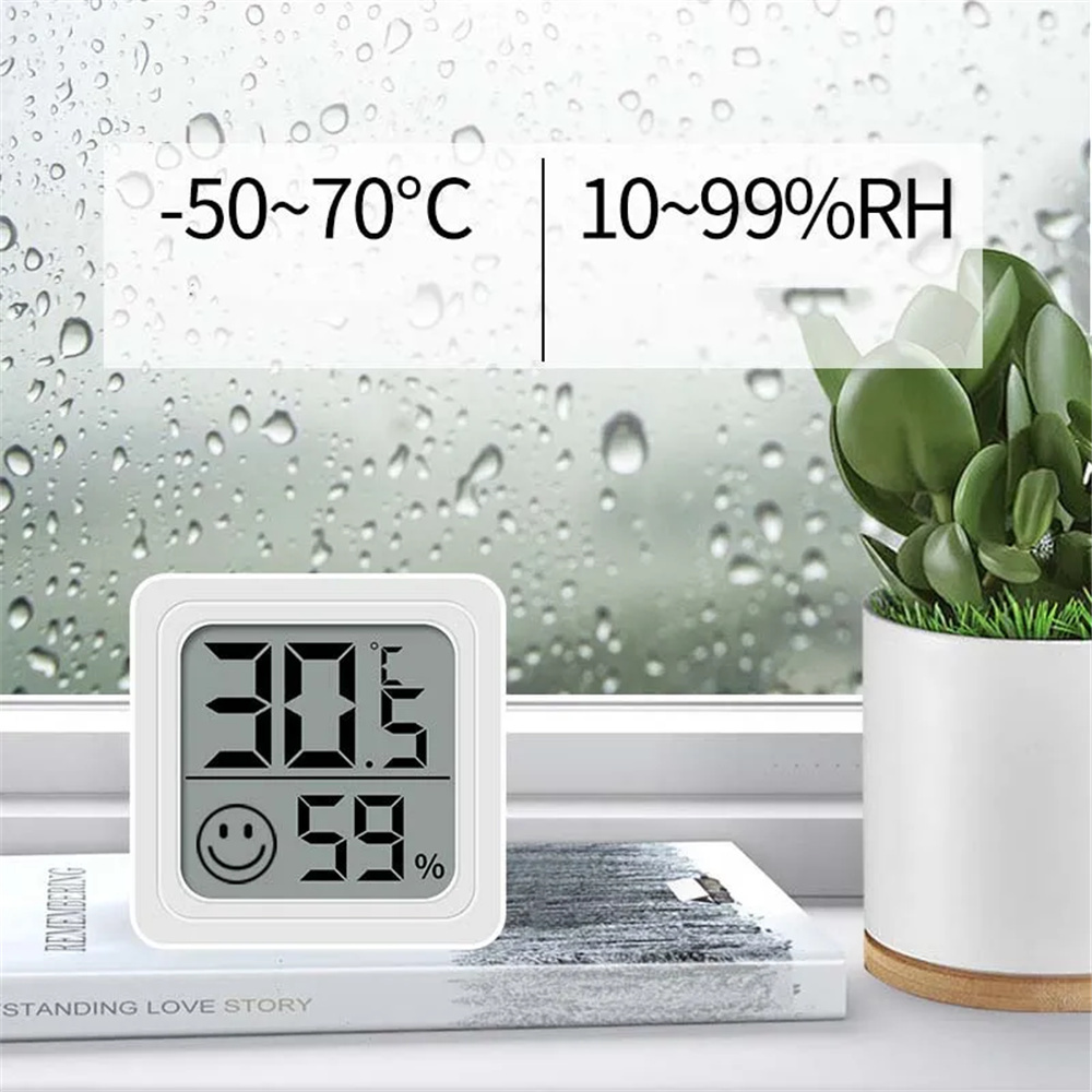 3/5 個ミニ液晶デジタル温度計湿度計屋内室温湿度計センサー - Weather Station Indoor のレビューと価格