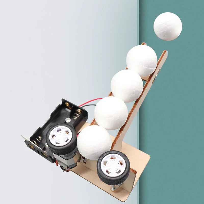 電動ボールピッチングマシンキット DIY科学玩具 教育技術プ - Science Diy Model のレビューと価格