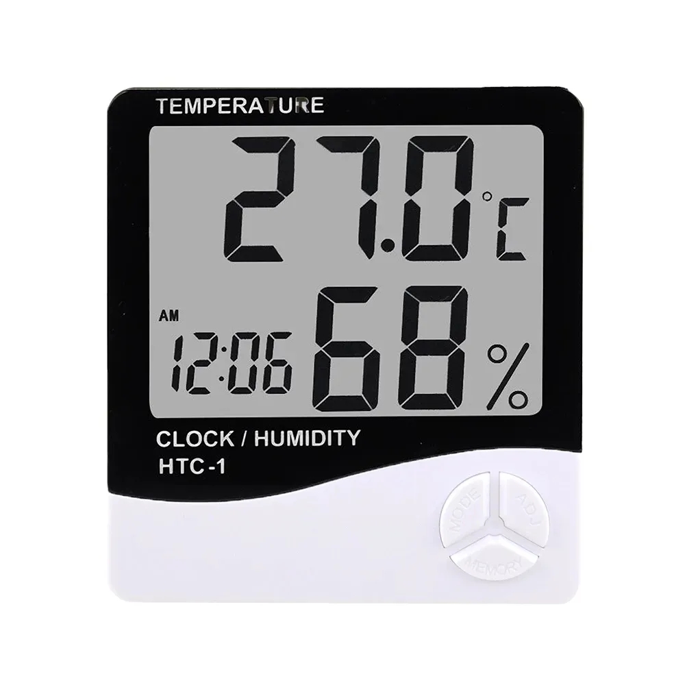 デジタルLCD温度および湿度計,屋内外の温度計,湿度計,気象 - Weather Station Indoor のレビューと価格