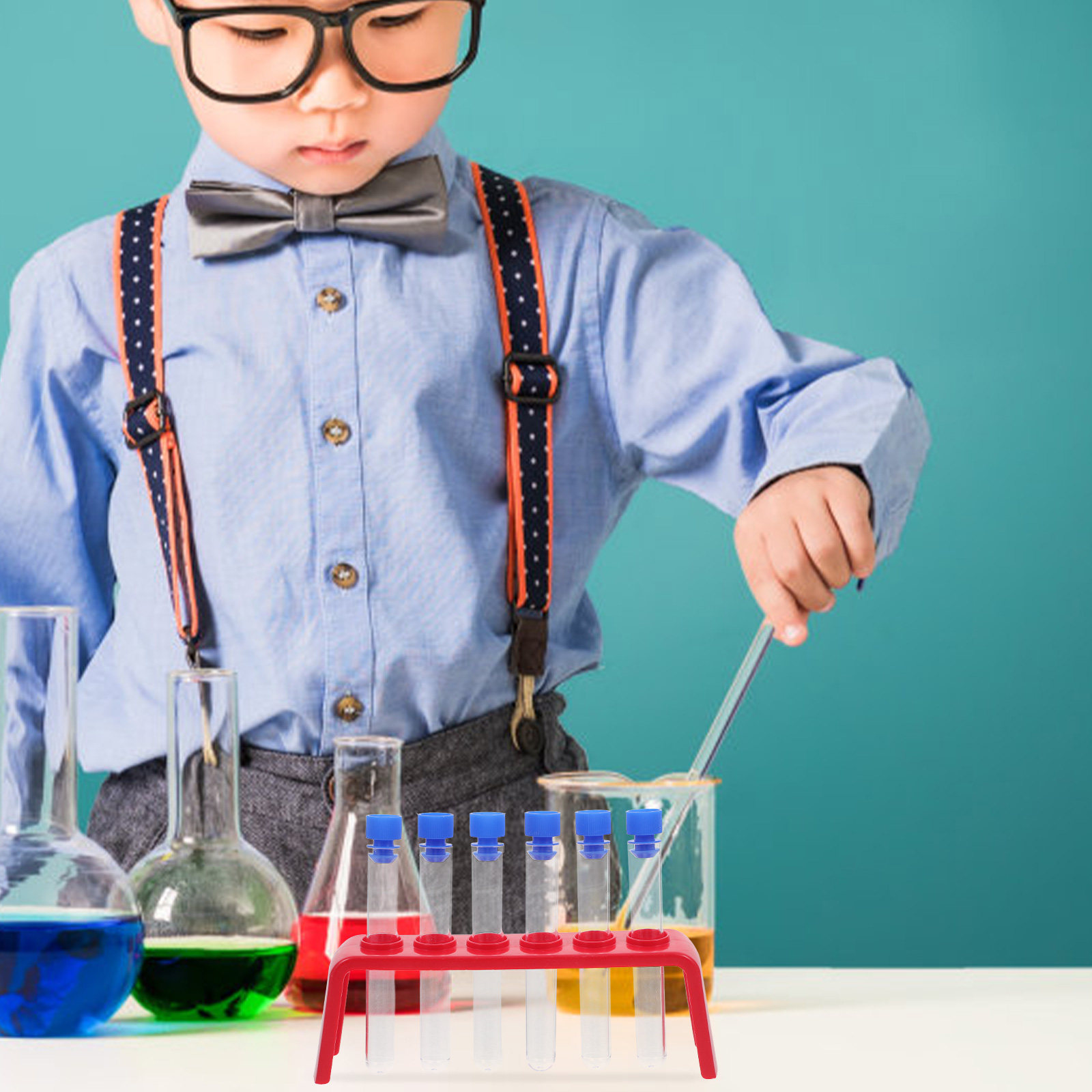 6個入り科学実験セット プラスチック試験管ホルダーラック キ - Science Experiment のレビューと価格
