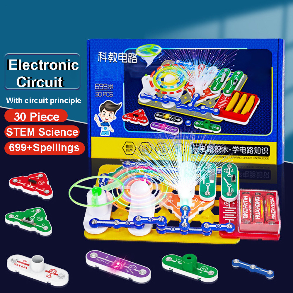 STEM 科学実験キット 子供用 スナップ回路ブロック 物理 - Circuit Snap Kit のレビューと価格