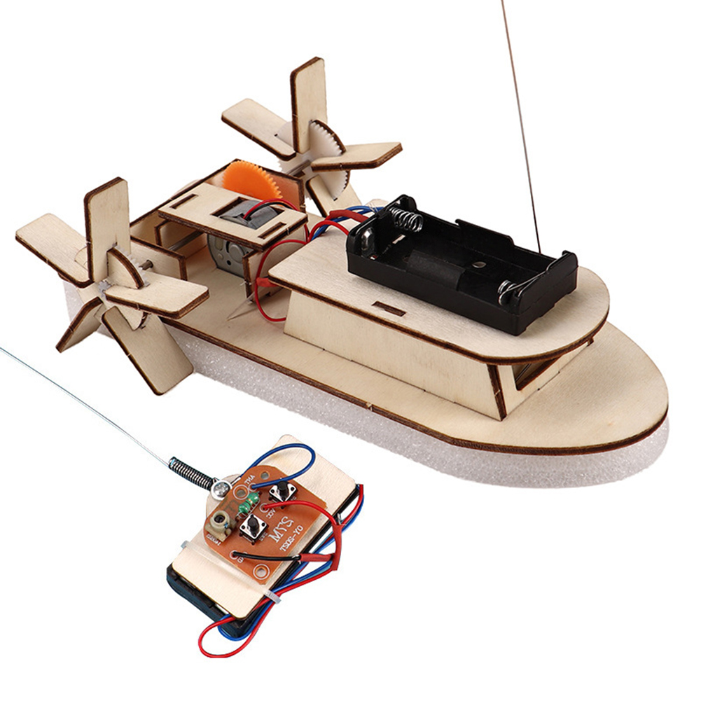 子供のためのDIY木製ボートモデル科学玩具、電気ステム、教育 - Science Diy Model のレビューと価格