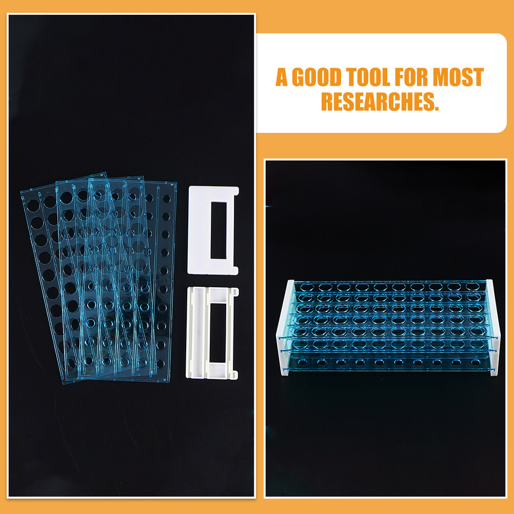 50穴実験用試験管ラック、科学研究や実験で長期使用できる頑丈 - Science Experiment のレビューと価格