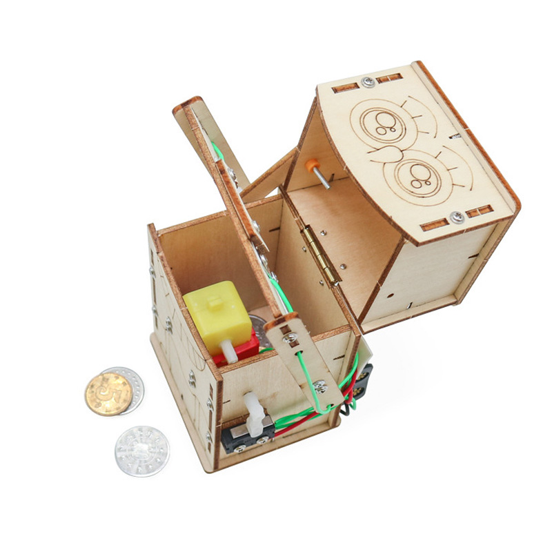 木製電動食べるコインロボット DIY モデル & 組み立て玩 - Science Diy Model のレビューと価格