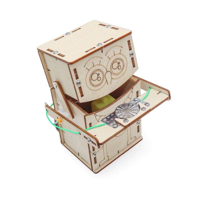 木製電動食べるコインロボット DIY モデル & 組み立て玩 - Science Diy Model のレビューと価格