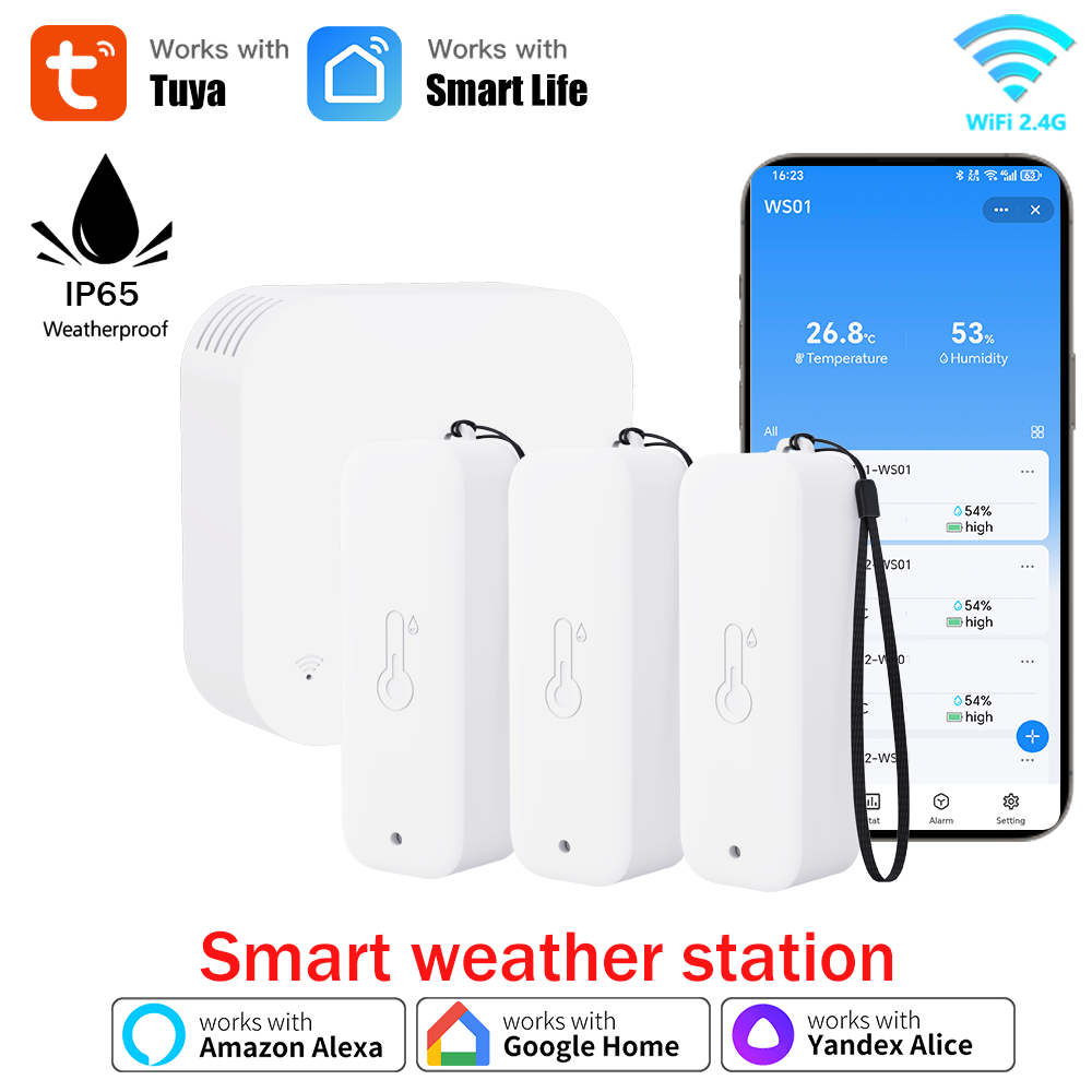 Tuya WIFIスマートウェザーステーション ワイヤレス室 - Weather Station Indoor のレビューと価格