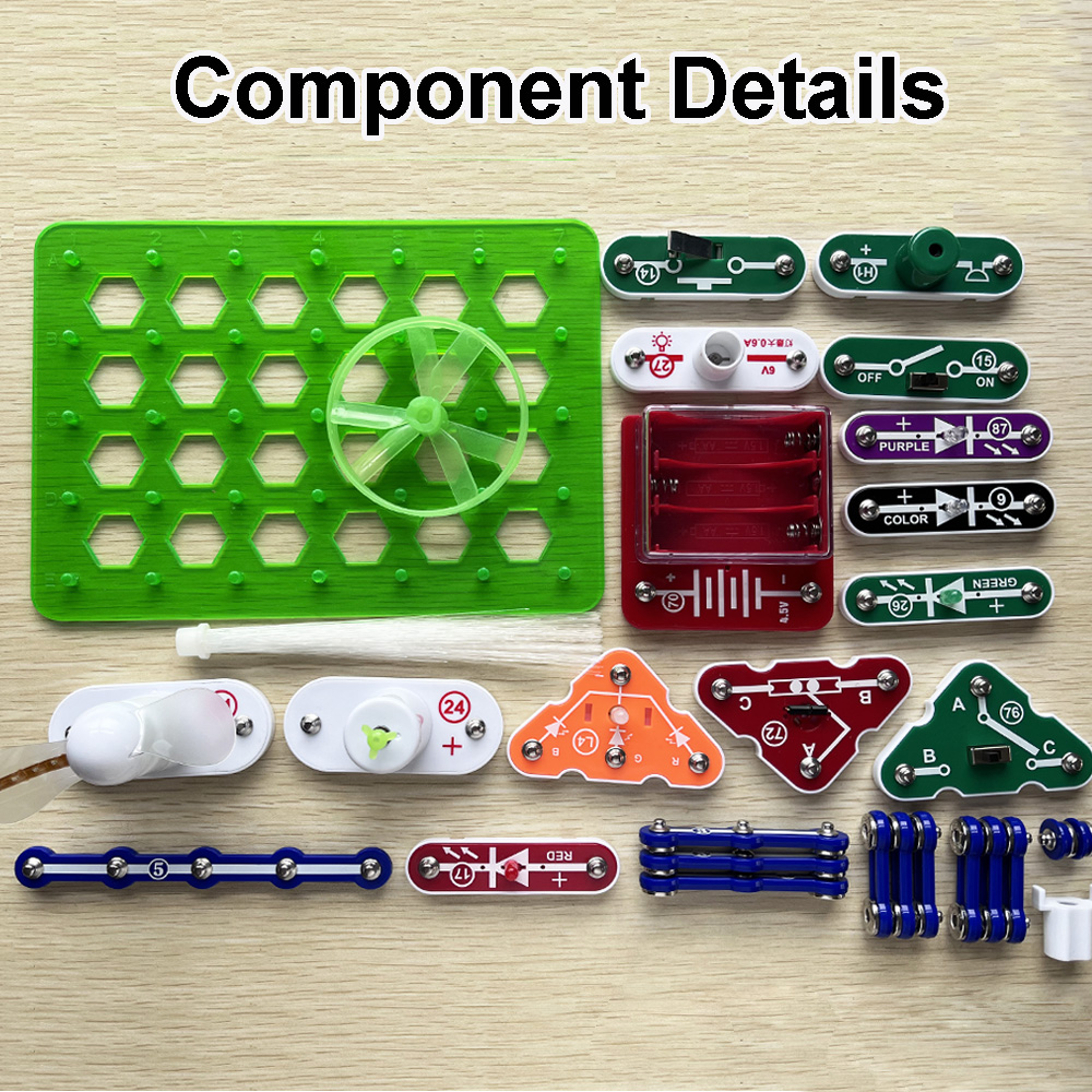 子供向け科学実験キット 物理学習補助具 子供向け電子スナップ - Circuit Snap Kit のレビューと価格