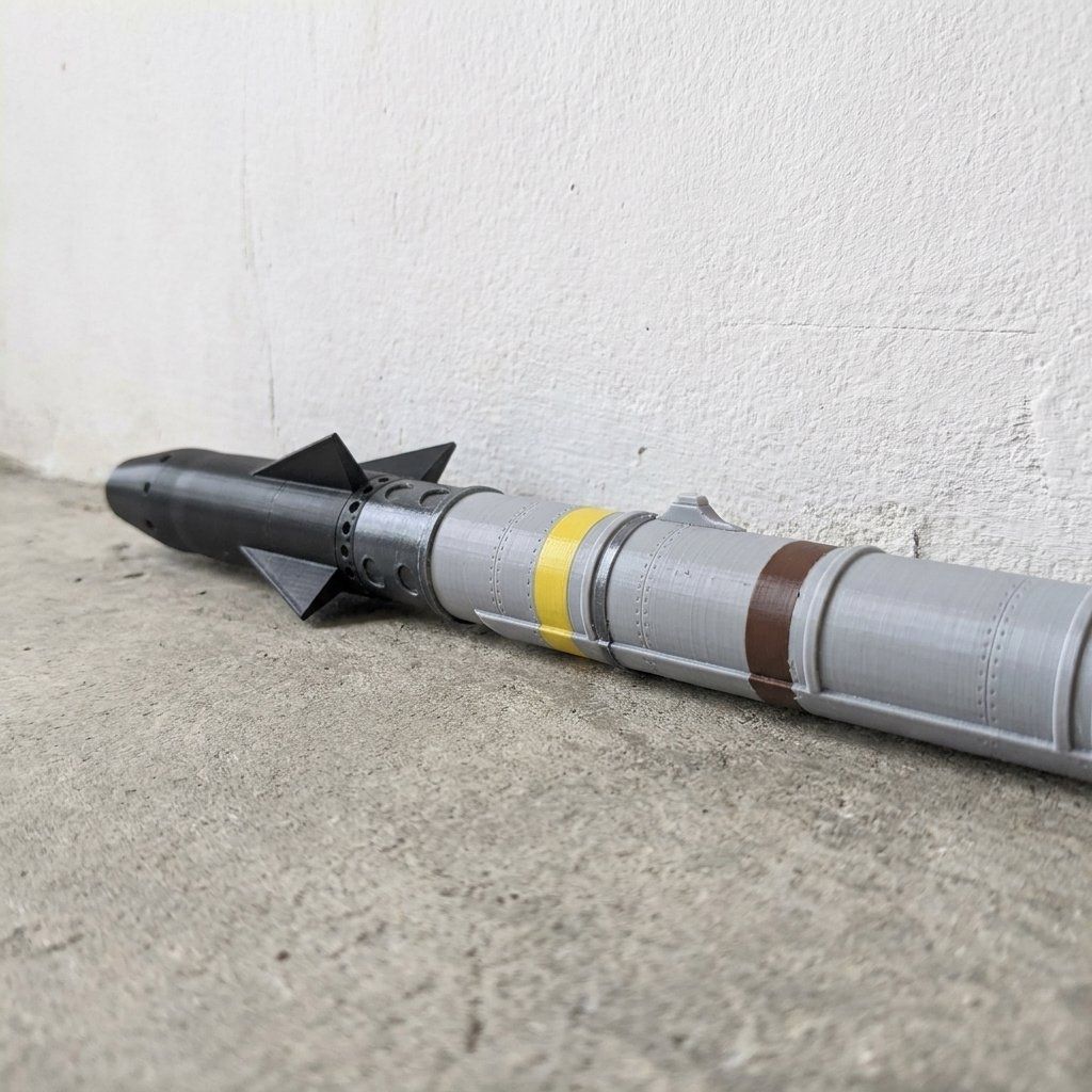 3Dプリントされた大型米国空軍AIM-9Xサイドワインダーミ - Science Exhibition Models のレビューと価格