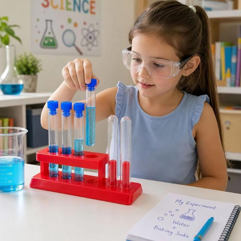 プラスチック試験管ホルダーラック 厚みのある長持ちする耐久性 - Science Experiment のレビューと価格