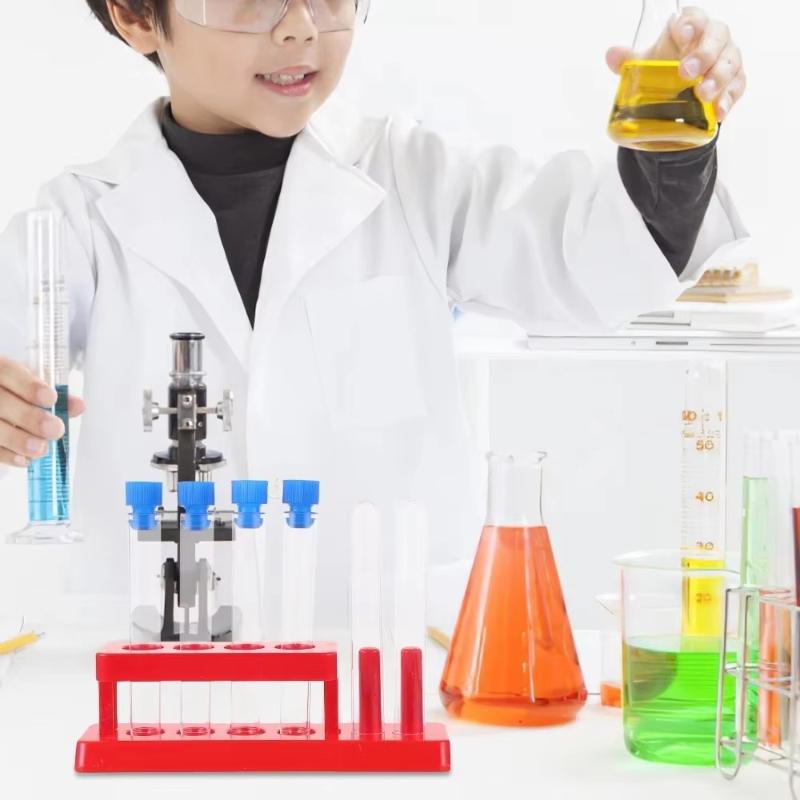 プラスチック試験管ホルダーラック 厚みのある長持ちする耐久性 - Science Experiment のレビューと価格
