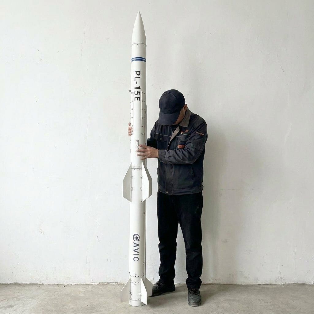 3Dプリントされた中国製PL-15E空対空ミサイルモデル、分 - Science Exhibition Models のレビューと価格