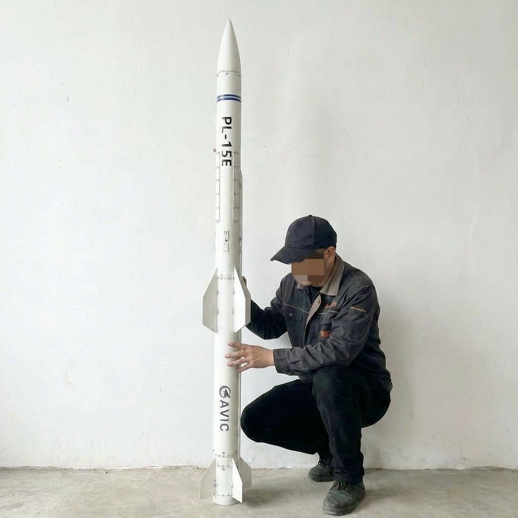 3Dプリントされた中国製PL-15E空対空ミサイルモデル、分 - Science Exhibition Models のレビューと価格
