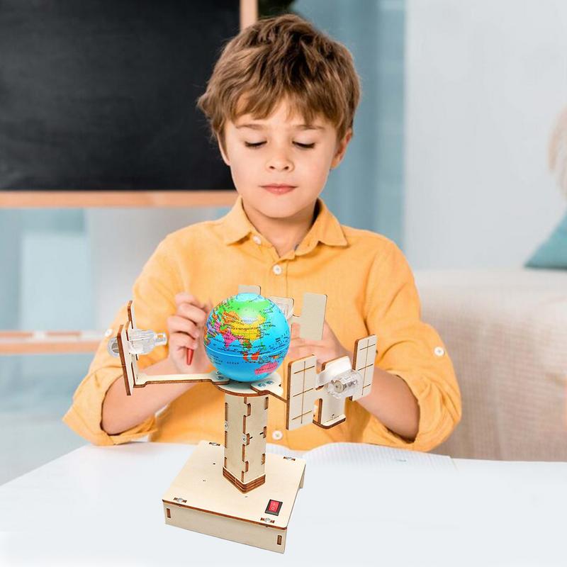 木製衛星モデル作成セットハンドクラフト建設組立プロジェクトお - Science Project Toys Making のレビューと価格