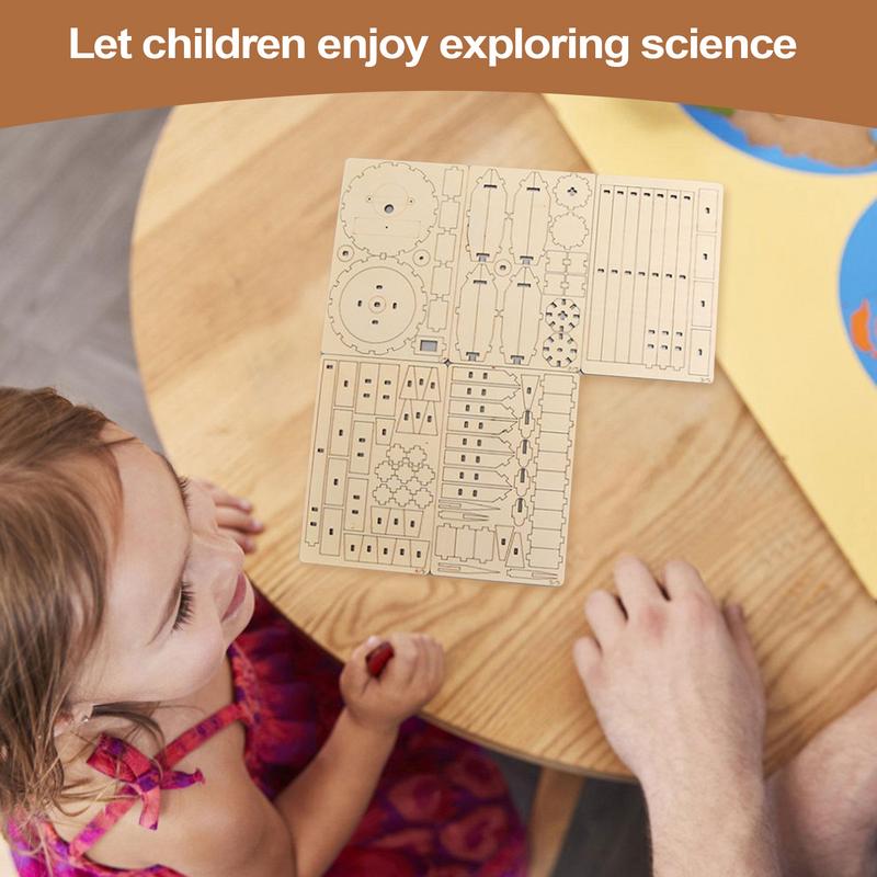木製衛星モデル作成セットハンドクラフト建設組立プロジェクトお - Science Project Toys Making のレビューと価格