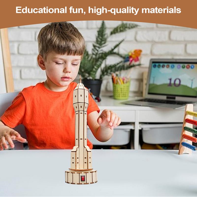 木製衛星モデル作成セットハンドクラフト建設組立プロジェクトお - Science Project Toys Making のレビューと価格